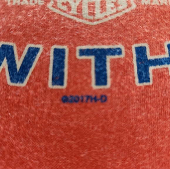 Harley-Davidson Red Classic Women's Medium Short‎ Sleeve T-shirt - Picture 9 of 9